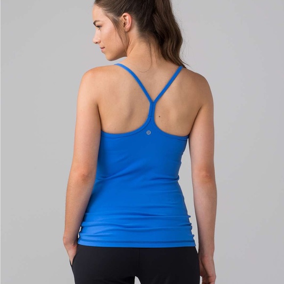 Lululemon Bright Blue Power Y Tank - Picture 2 of 5